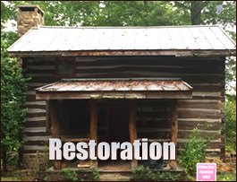 Historic Log Cabin Restoration  Aydlett, North Carolina